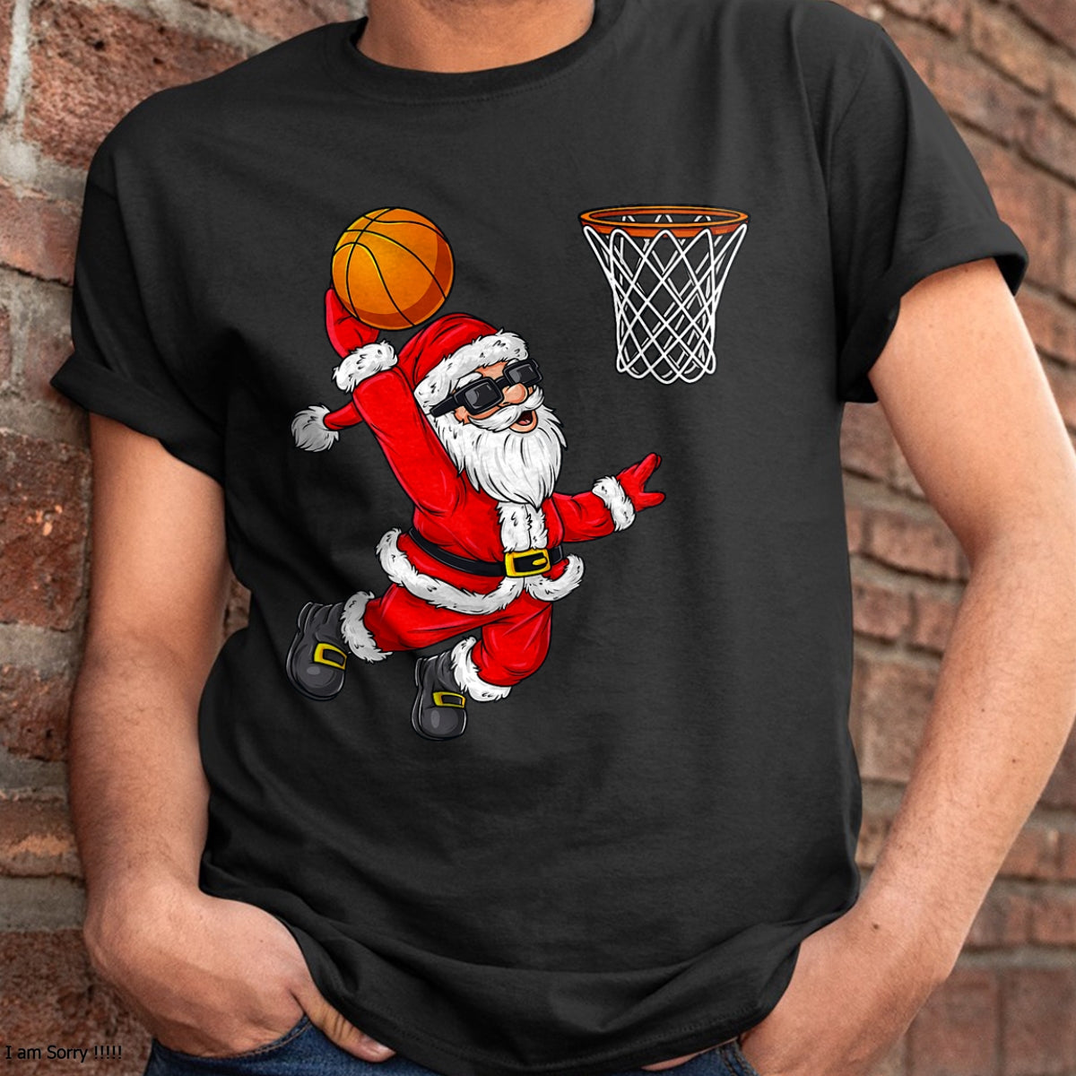 Christmas Santa Claus Dunking A Basketball Boys Kids Xmas T-Shirt - Christmas Unisex T-Shirt/Hoodie/Sweatshirt - SNOW00