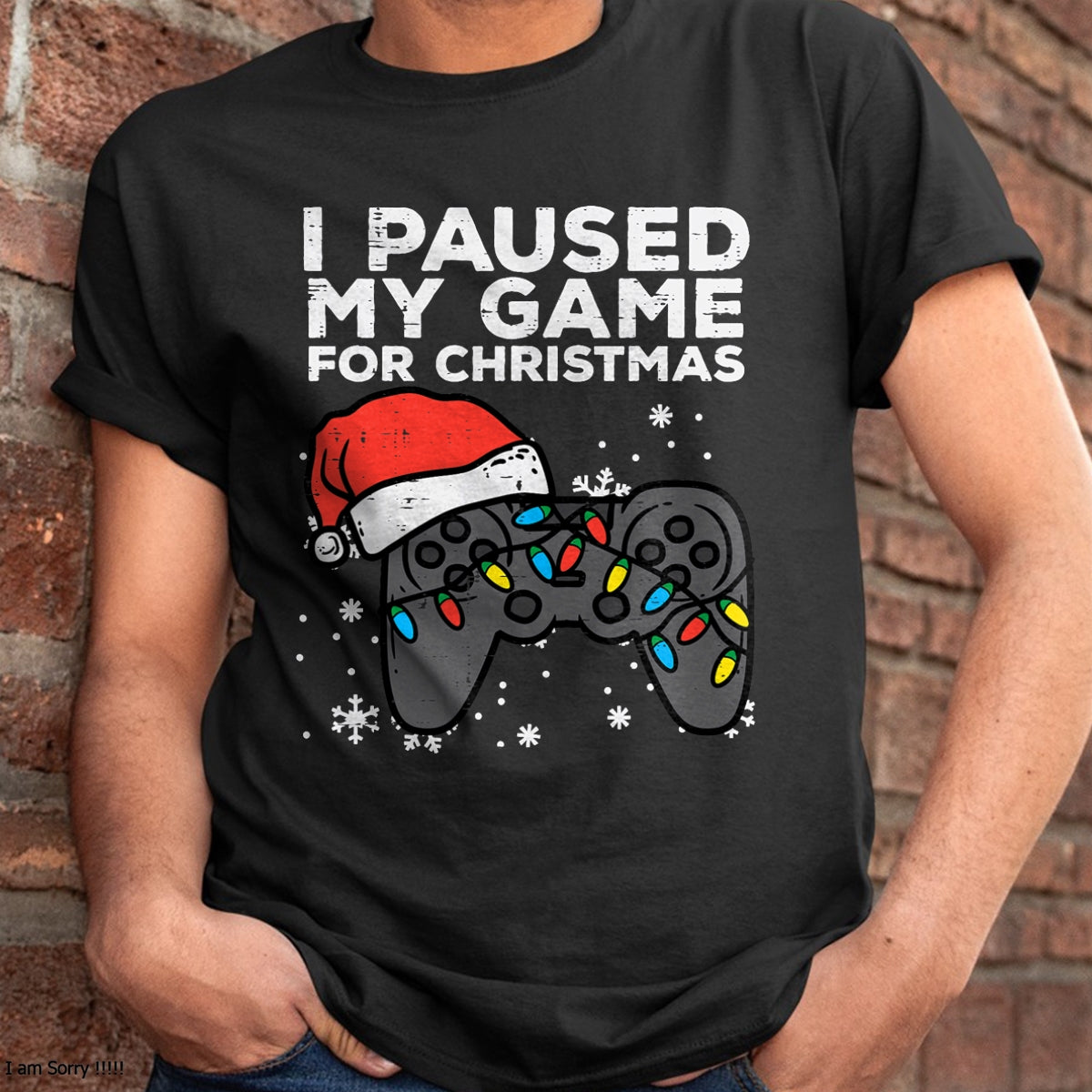 Paused My Game Christmas Gamer Xmas Men Boys Kids Youth Teen T-Shirt - Christmas Unisex T-Shirt/Hoodie/Sweatshirt - SNOW00