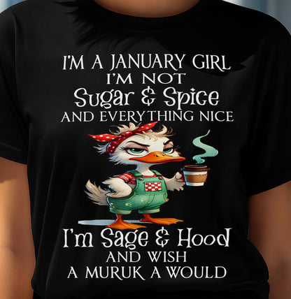 JANUARY SHIRT, I’M NOT SUGAR & SPICE - SNOW MALE01 (SKU2603-44-01)