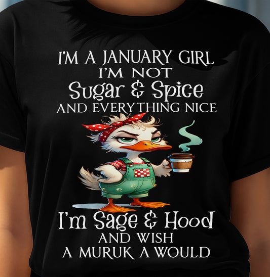 JANUARY SHIRT, I’M NOT SUGAR & SPICE - SNOW MALE01 (SKU2603-44-01)