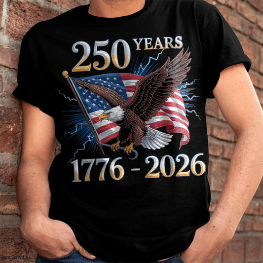 U.S 250th BIRTHDAY T-SHIRT - US250 (SKU26T-0185)