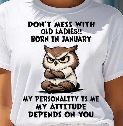 JANUARY SHIRT, MY ATTITUDE DEPENDS ON YOU - FMA SNOW01 (SKU2604-58-01)