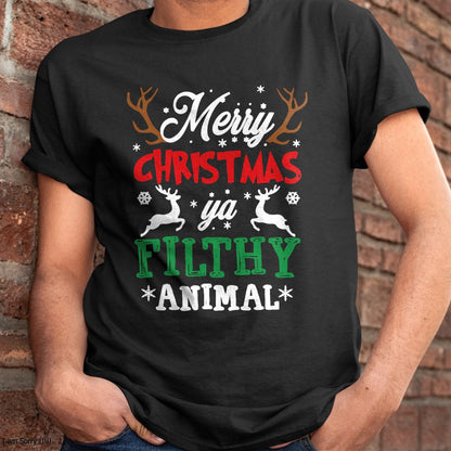 Merry Christmas Animal Filthy Ya Xmas Pajama T-Shirt - Christmas Unisex T-Shirt/Hoodie/Sweatshirt - SNOW00