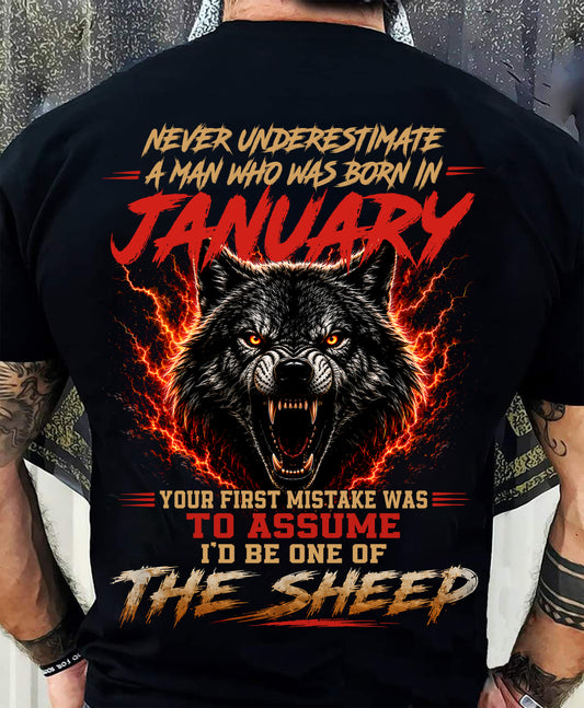 JANUARY SHIRT, DON'T ASSUME I'D BE ONE OF THE SHEEP - SNOW MALE01 (SKU2608-497-01)