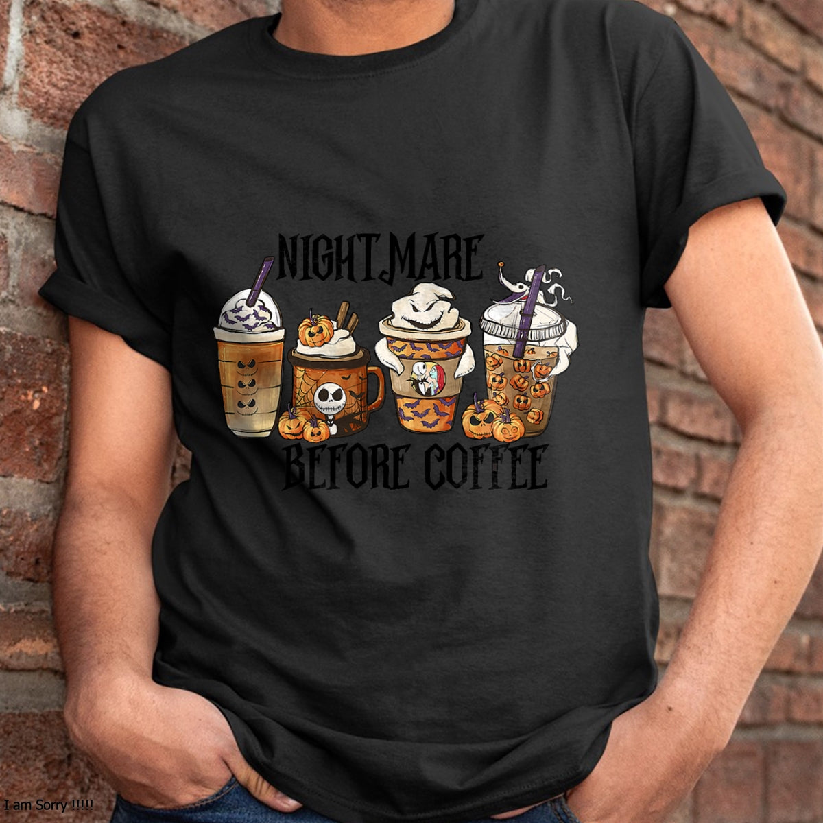 Nightmare Before Coffee Pumpkin Spice Halloween Costume T-Shirt - Christmas Unisex T-Shirt/Hoodie/Sweatshirt - SNOW00