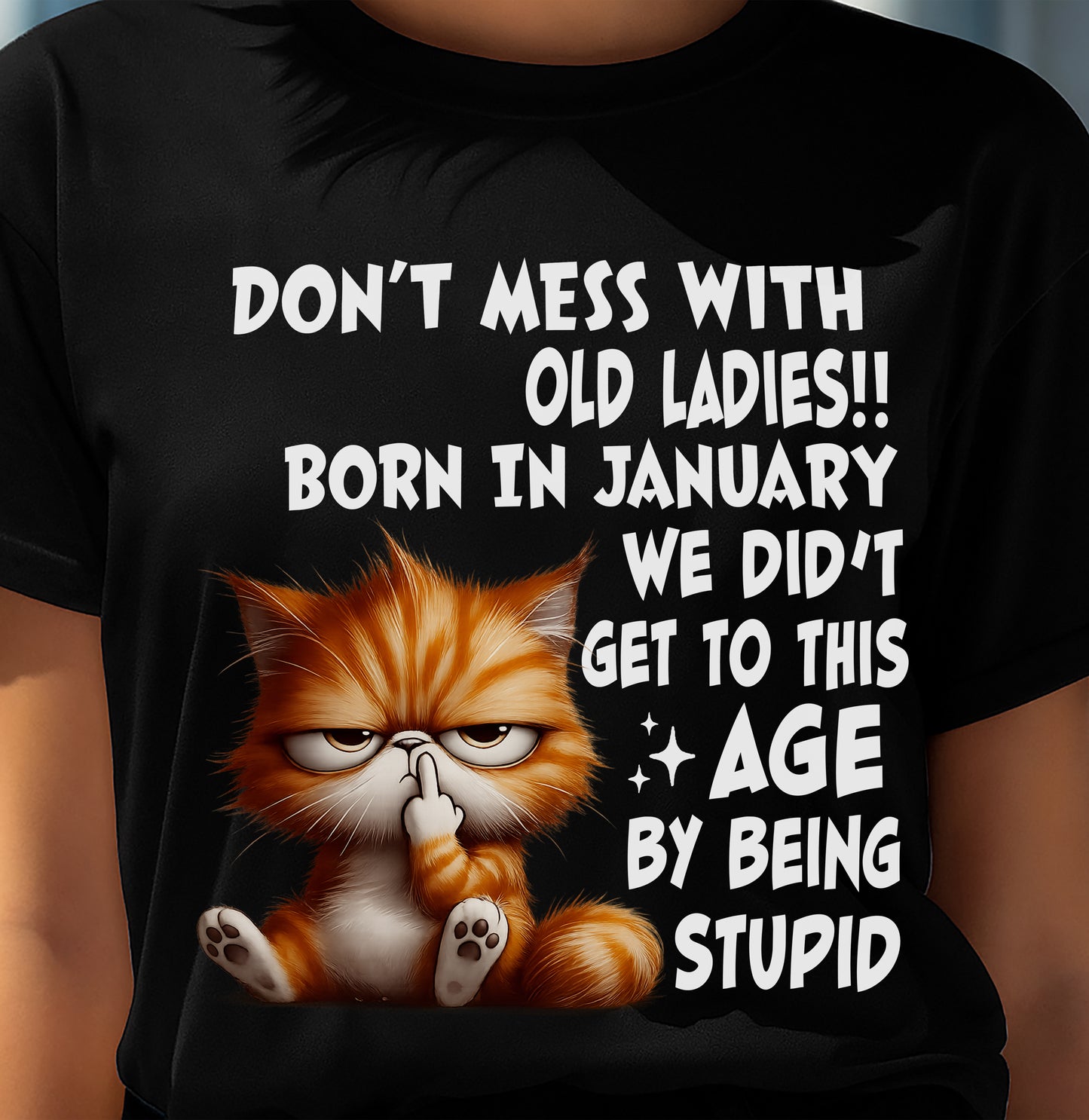 JANUARY SHIRT, DON’T MESS WITH OLD LADIES - FMA SNOW01 (SKU2604-31-01)