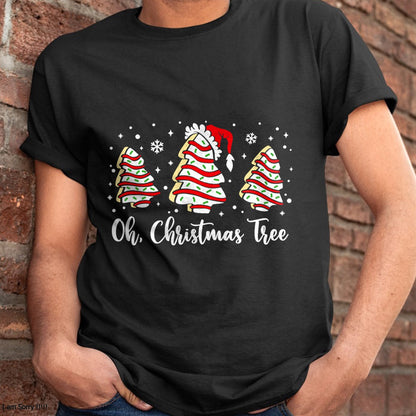 Groovy Oh Christmas Tree Cakes Debbie Becky Jen Cake Lovers T-Shirt - Christmas Unisex T-Shirt/Hoodie/Sweatshirt - SNOW00
