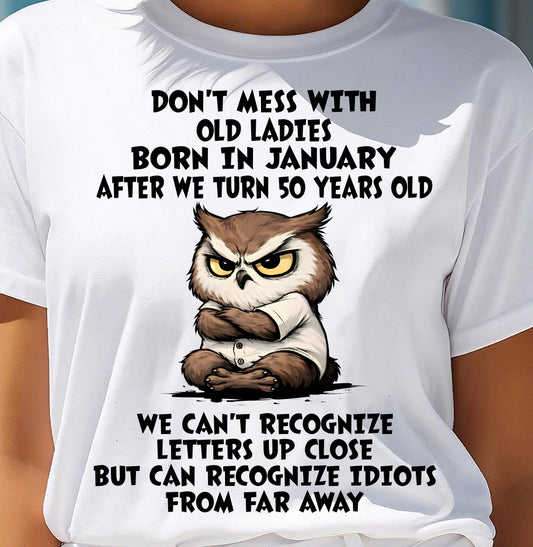 JANUARY SHIRT, RECOGNIZE IDIOTS FROM FAR AWAY - FMA SNOW01 (SKU2604-76-01)