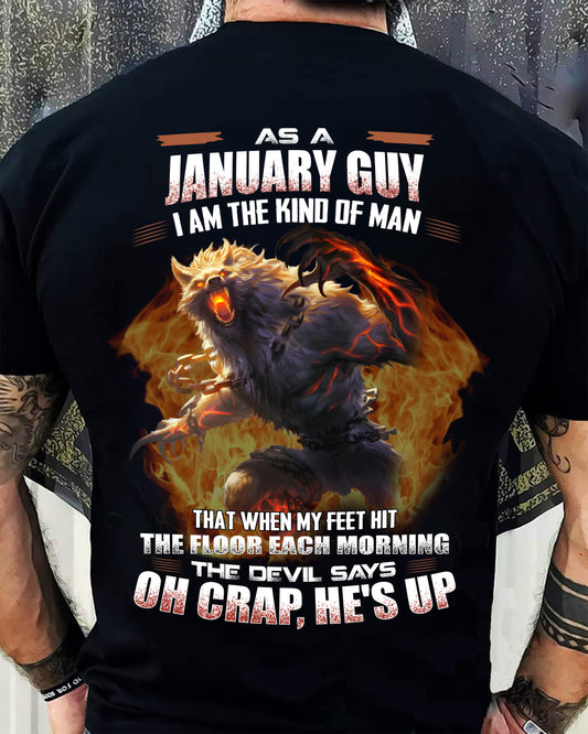 JANUARY, MY FEET HIT THE FLOOR EACH MORNING-SNOW MALE01 (SKU26T-01-13-01)