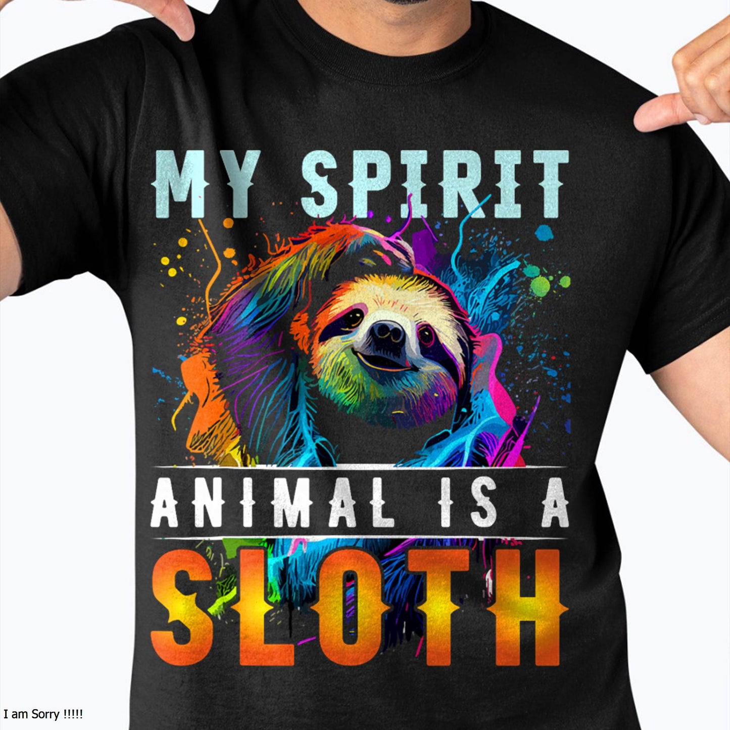 My Spirit Animal is A Sloth T-Shirt Funny Sloths T-Shirt