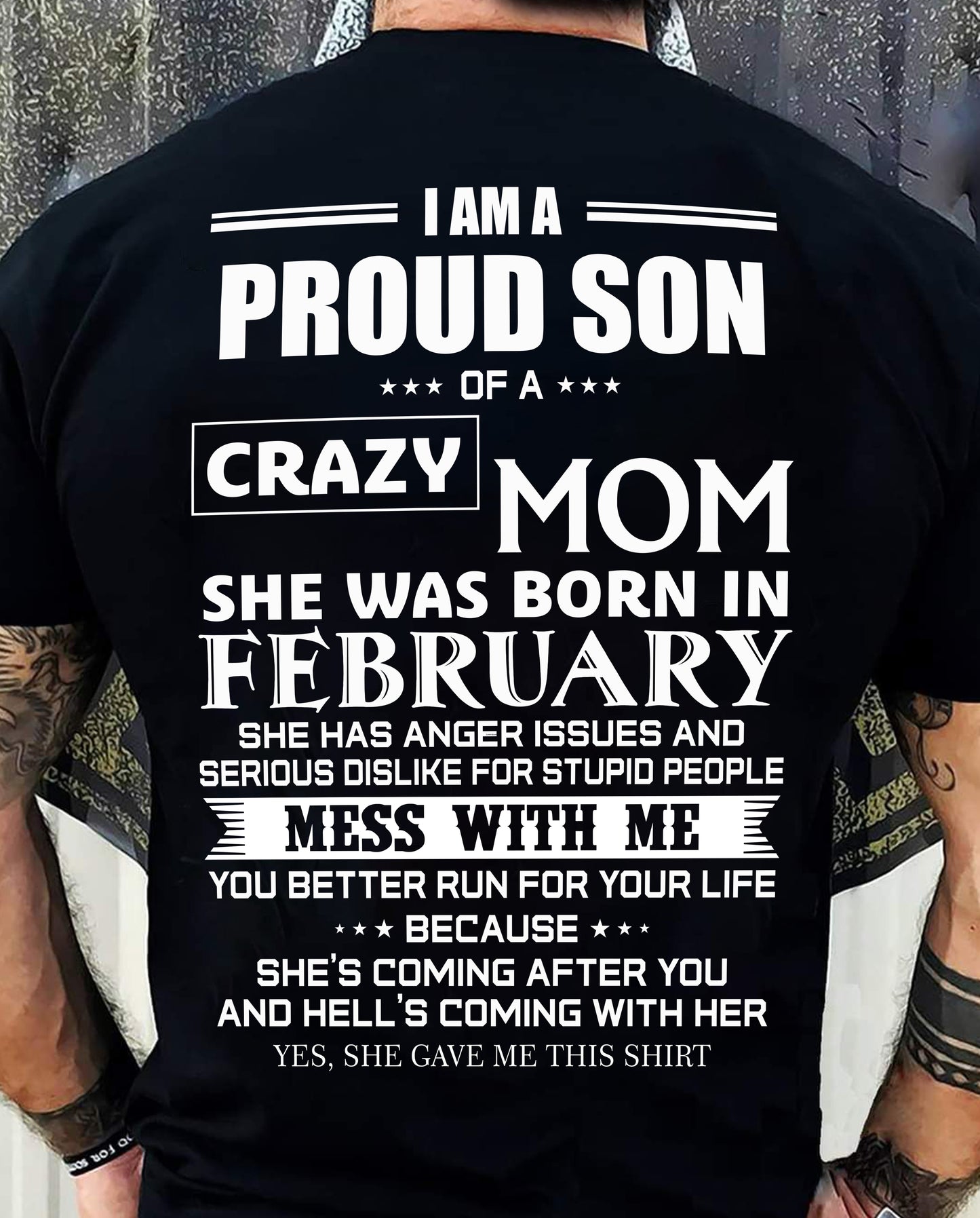 FEBRUARY, I AM A PROUD SON OF A CRAZY MOM – SNOW MALE02 (SKU2602-69-02)