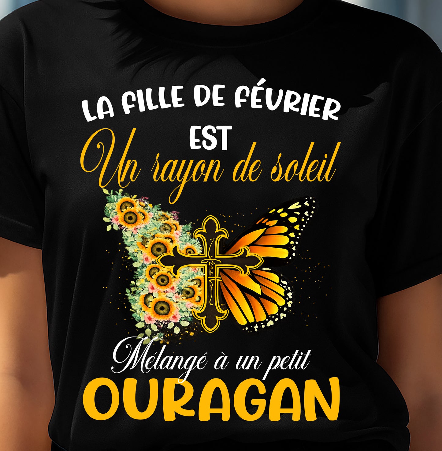 FÉVRIER SHIRT Un rayon de soleil Mélangé à un petit OURAGAN - SNOW02 (SKU2603-153-02)