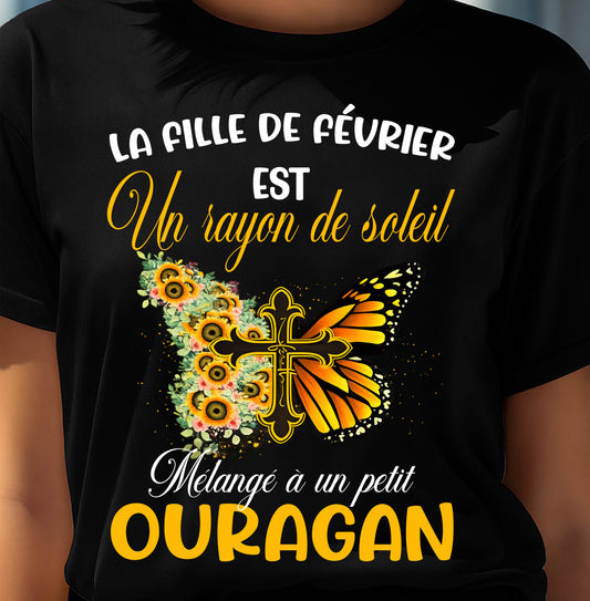 FÉVRIER SHIRT Un rayon de soleil Mélangé à un petit OURAGAN - SNOW02 (SKU2603-153-02)
