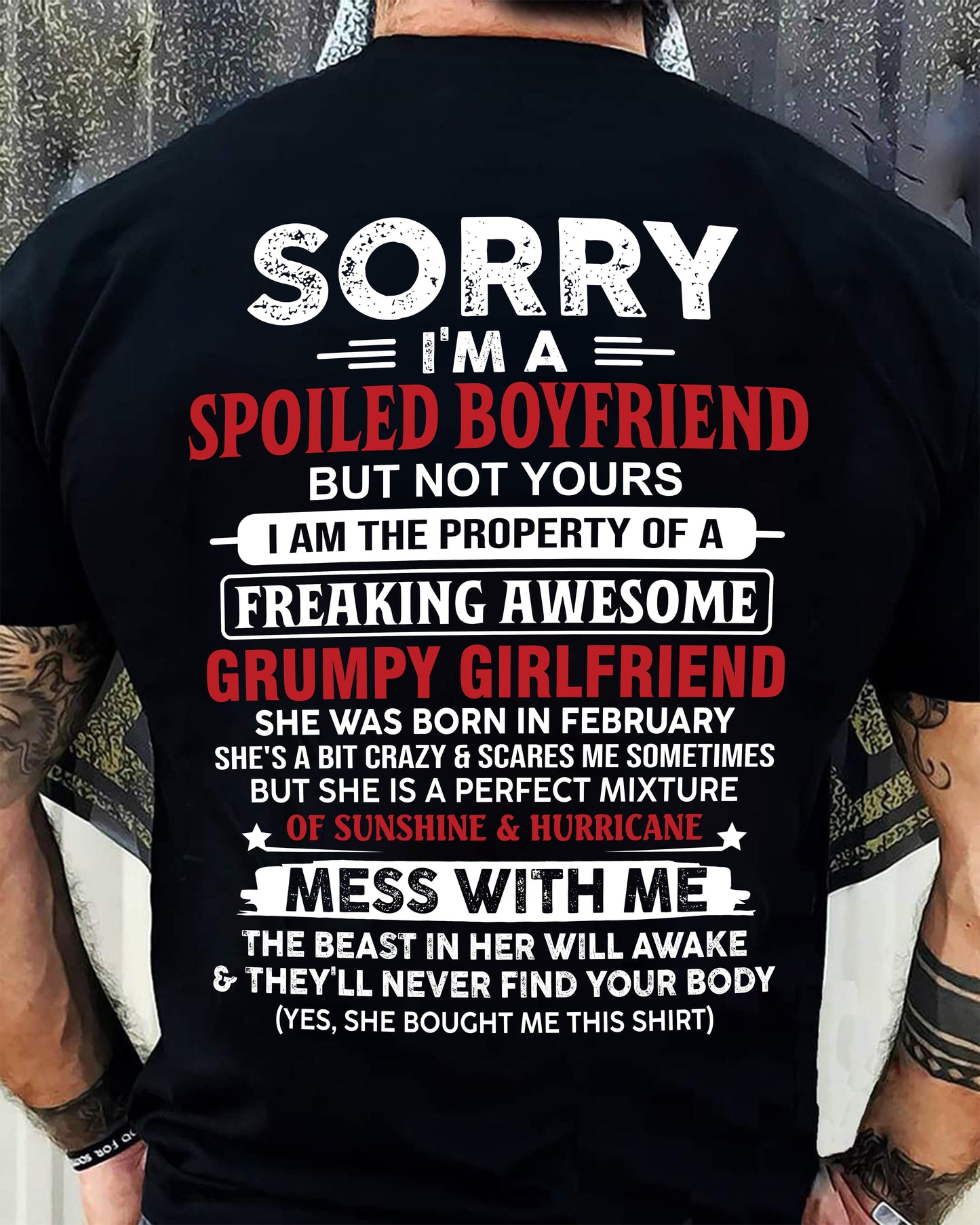 February - Spoiled Boyfriend - Perfect Gift From Girlfriend - SNOW02 (SKU11-18-02)