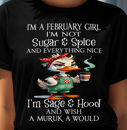 FEBRUARY SHIRT, I’M NOT SUGAR & SPICE - SNOW MALE02 (SKU2603-44-02)
