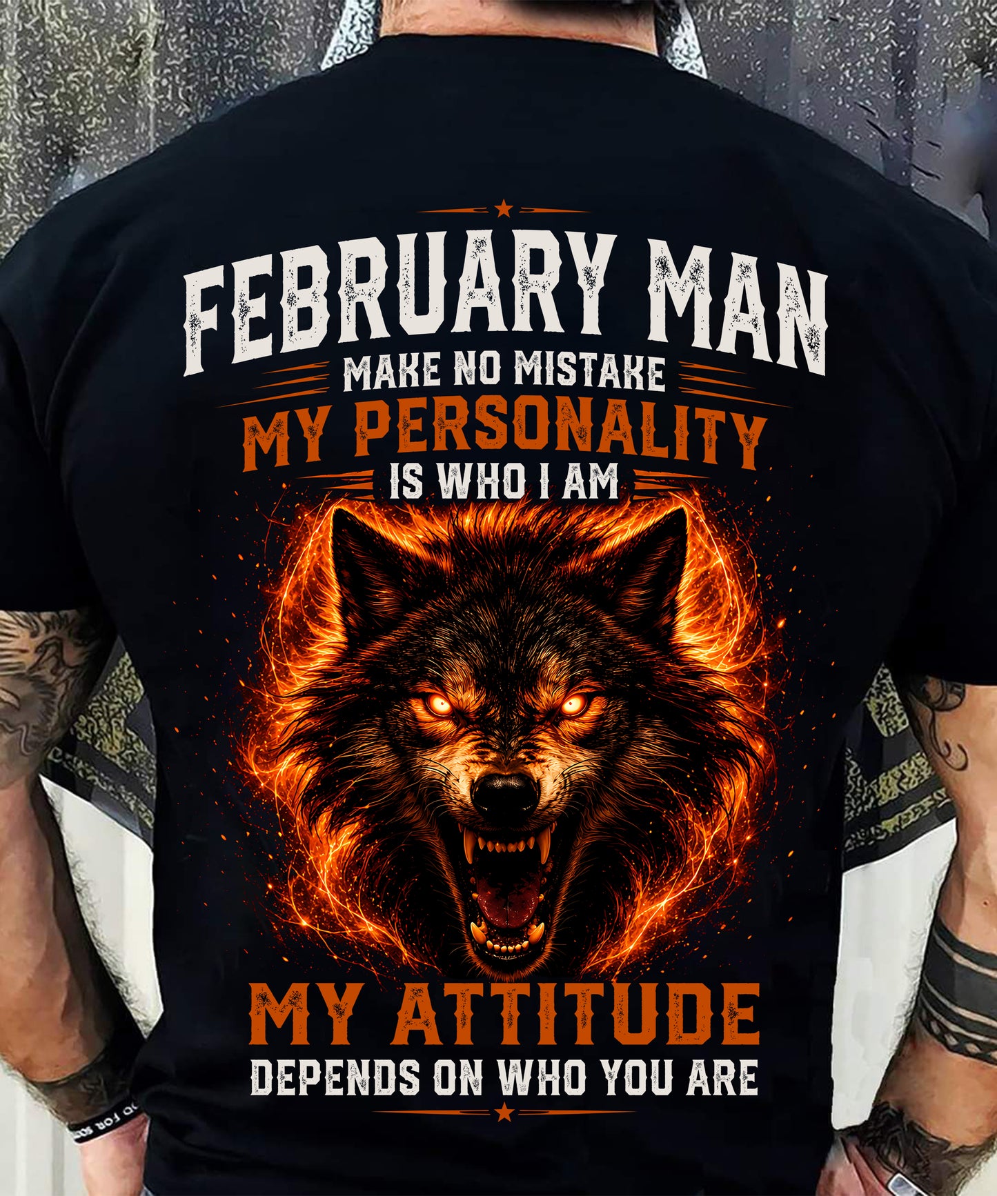FEBRUARY SHIRT, MY PERSONALITY IS WHO I AM - SNOW MALE02 (SKU2608-109-02)