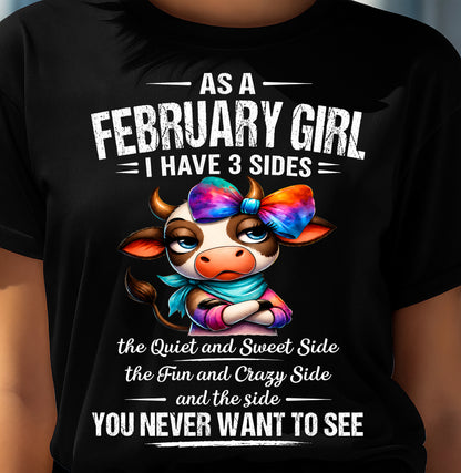 FEBRUARY SHIRT, I HAVE 3 SIDES - SNOW02 (SKU2605-103-02)