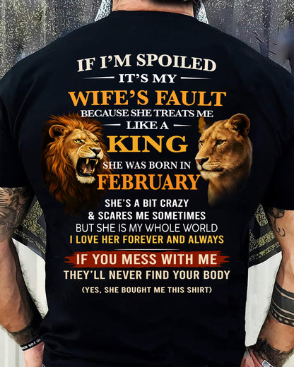 FEBRUARY - SPOILED HUSBAND - GIFT FROM WIFE - SNOW02 (SKU26T-01-60-02)