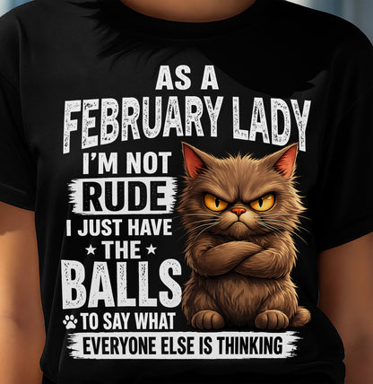 FEBRUARY SHIRT, SAY WHAT EVERYONE ELSE IS THINKING - SNOW02 (SKU2604-273-02)
