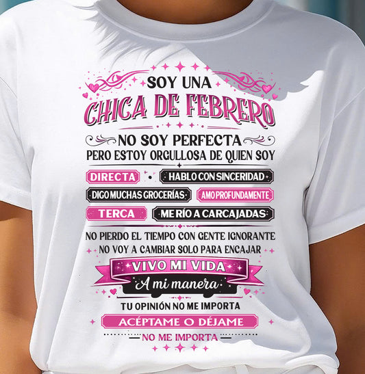 FEBRUARY SHIRT, NO SOY PERFECTA - SNOW02 (SKU2603-362-02)