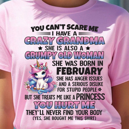 FEBRUARY - YOU CAN'T SCARE ME - GIFT FROM GRANDMA - snow02 (SKU09-106-02)