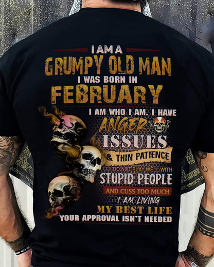 FEBRUARY, I AM A GRUMPY OLD MAN-SNOW MALE02 (SKU08-67-02)
