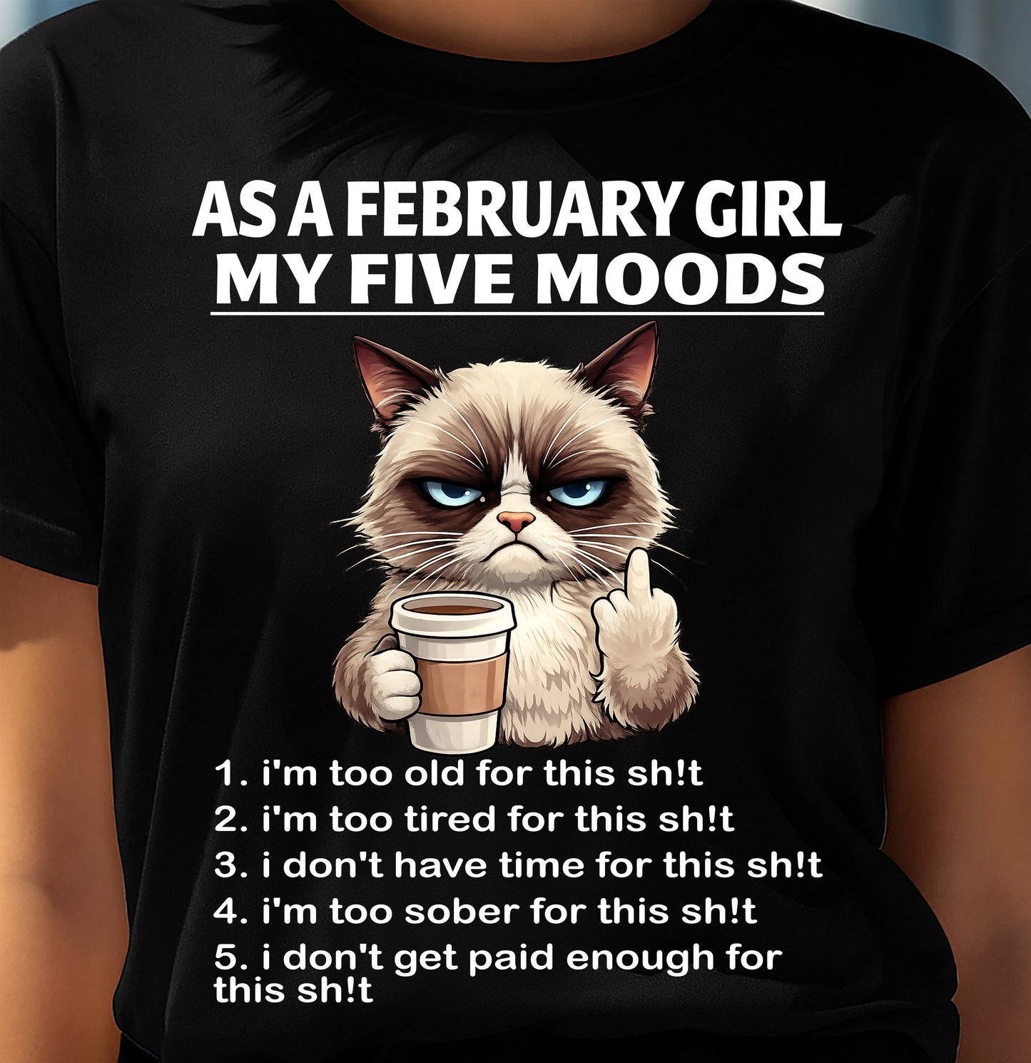 FEBRUARY SHIRT, MY FIVE MOOD - SNOW02 (SKU2603-147-02)