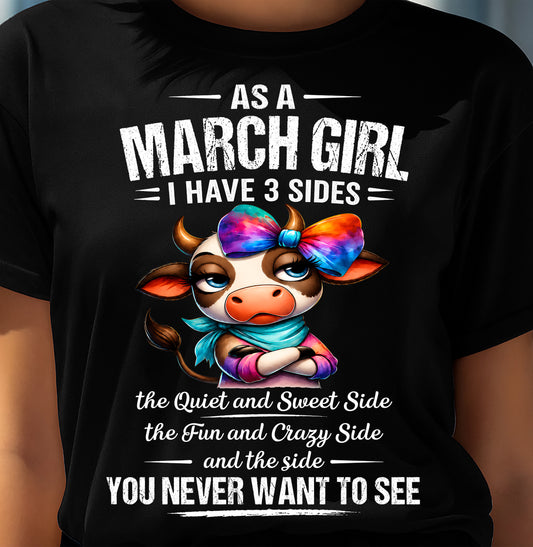 MARCH SHIRT, I HAVE 3 SIDES - SNOW03 (SKU2605-103-03)
