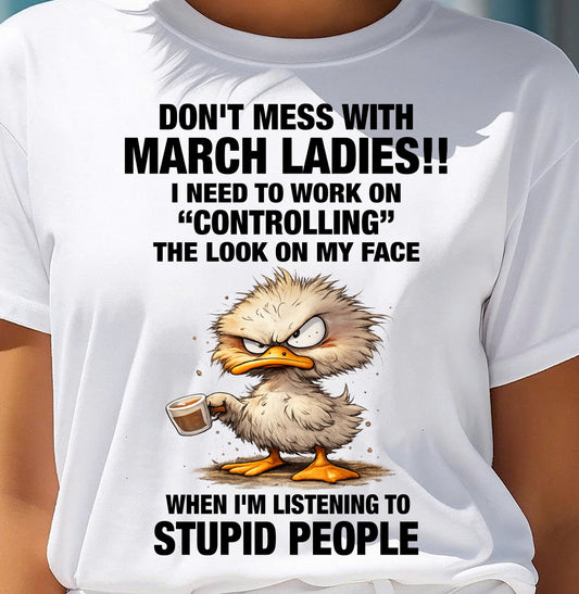 MARCH SHIRT I NEED TO WORK ON CONTROLLING THE LOOK ON MY FACE - SNOW03 (SKU2605-170-03)