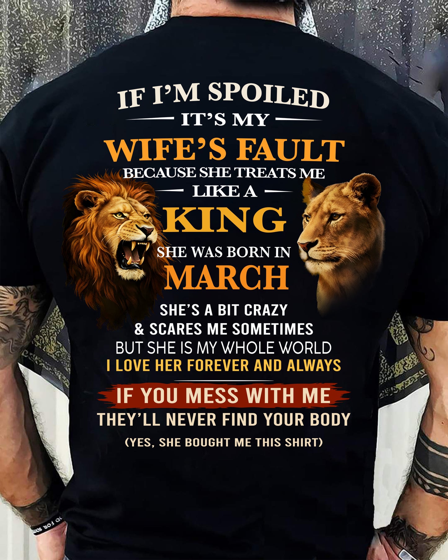 MARCH - SPOILED HUSBAND - GIFT FROM WIFE - SNOW03 (SKU26T-01-60-03)