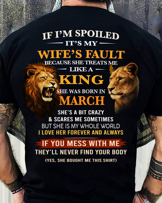 MARCH - SPOILED HUSBAND - GIFT FROM WIFE - SNOW03 (SKU26T-01-60-03)