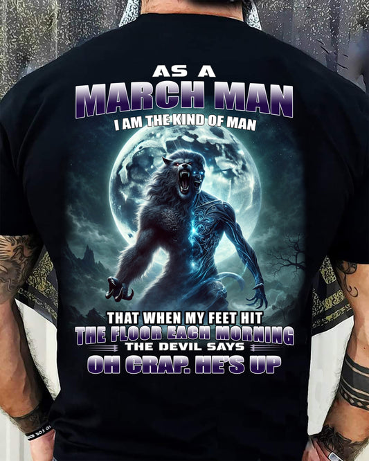 MARCH SHIRT, OH CRAP HE'S UP - MAN SNOW03 (SKU2604-96-03)