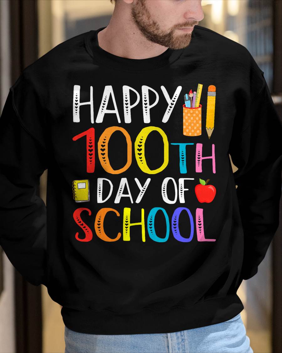 100 Days of School Teacher and Student T-Shirt