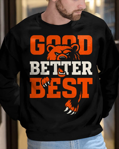 Good Better Best Never Let It Rest Motivation Bear T-Shirt