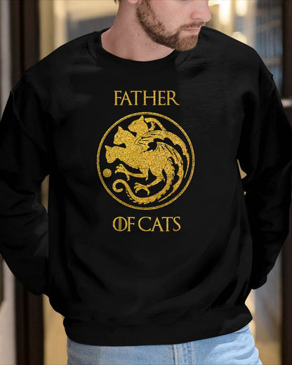 Father of Cats Shirt Cat Dad Cat Daddy T-Shirt
