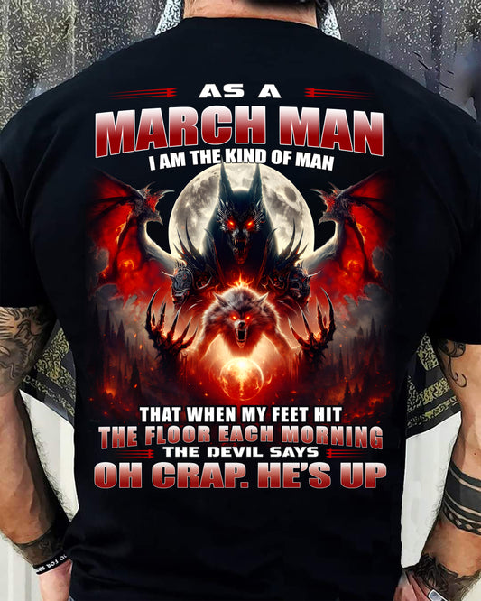 MARCH SHIRT, OH CRAP HE'S UP - MAN SNOW03 (SKU2604-94-03)