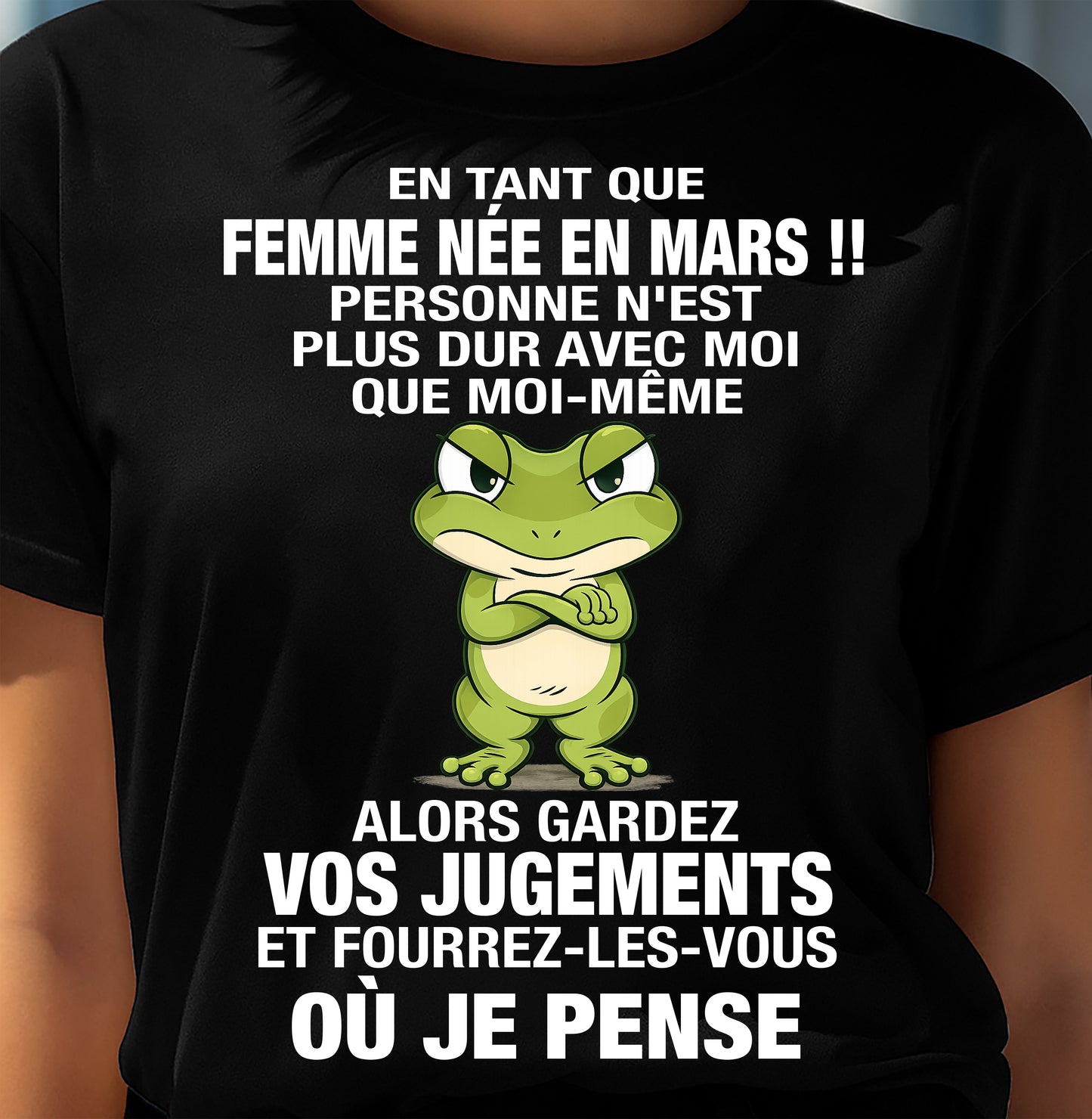 MARS SHIRT EN TANT QUE FEMME NÉE EN MARS - SNOW03 (SKU2605-202-03)