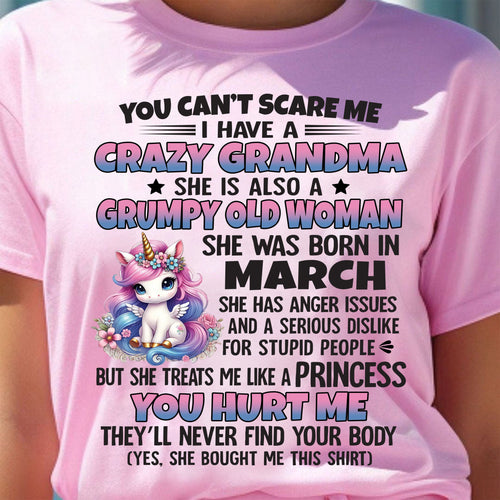 MARCH - YOU CAN'T SCARE ME - GIFT FROM GRANDMA - snow03 (SKU09-106-03)