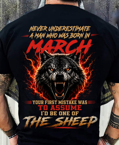 MARCH SHIRT, DON'T ASSUME I'D BE ONE OF THE SHEEP - SNOW MALE03 (SKU2608-497-03)