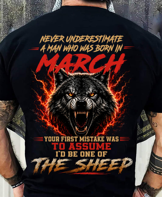 MARCH SHIRT, DON'T ASSUME I'D BE ONE OF THE SHEEP - SNOW MALE03 (SKU2608-497-03)