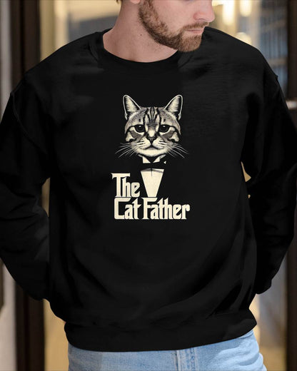 Cat Lover Gifts Funny The CatFather Mens Cat Dad T-Shirt