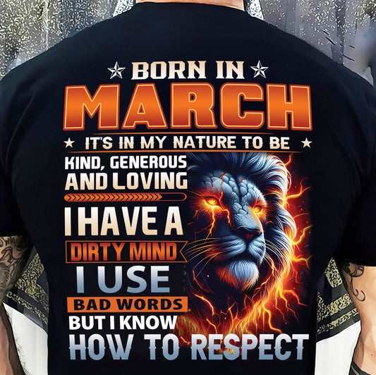 MARCH, I KNOW HOW TO RESPECT – SNOW MALE03 (SKU08-84-03)