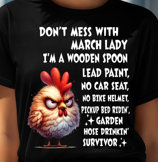 MARCH SHIRT, I'M A WOODEN SPOON, LEAD PAINT - SNOW03 (SKU2604-254-03)