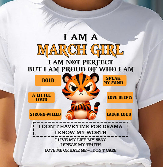 MARCH SHIRT, I AM PROUD OF WHO I AM - FMA SNOW03 (SKU2603-294-03)