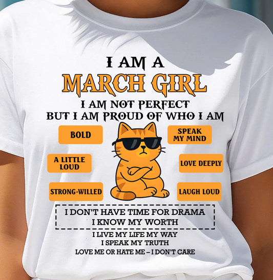 MARCH SHIRT, I AM PROUD OF WHO I AM - FMA SNOW03 (SKU2603-292-03)