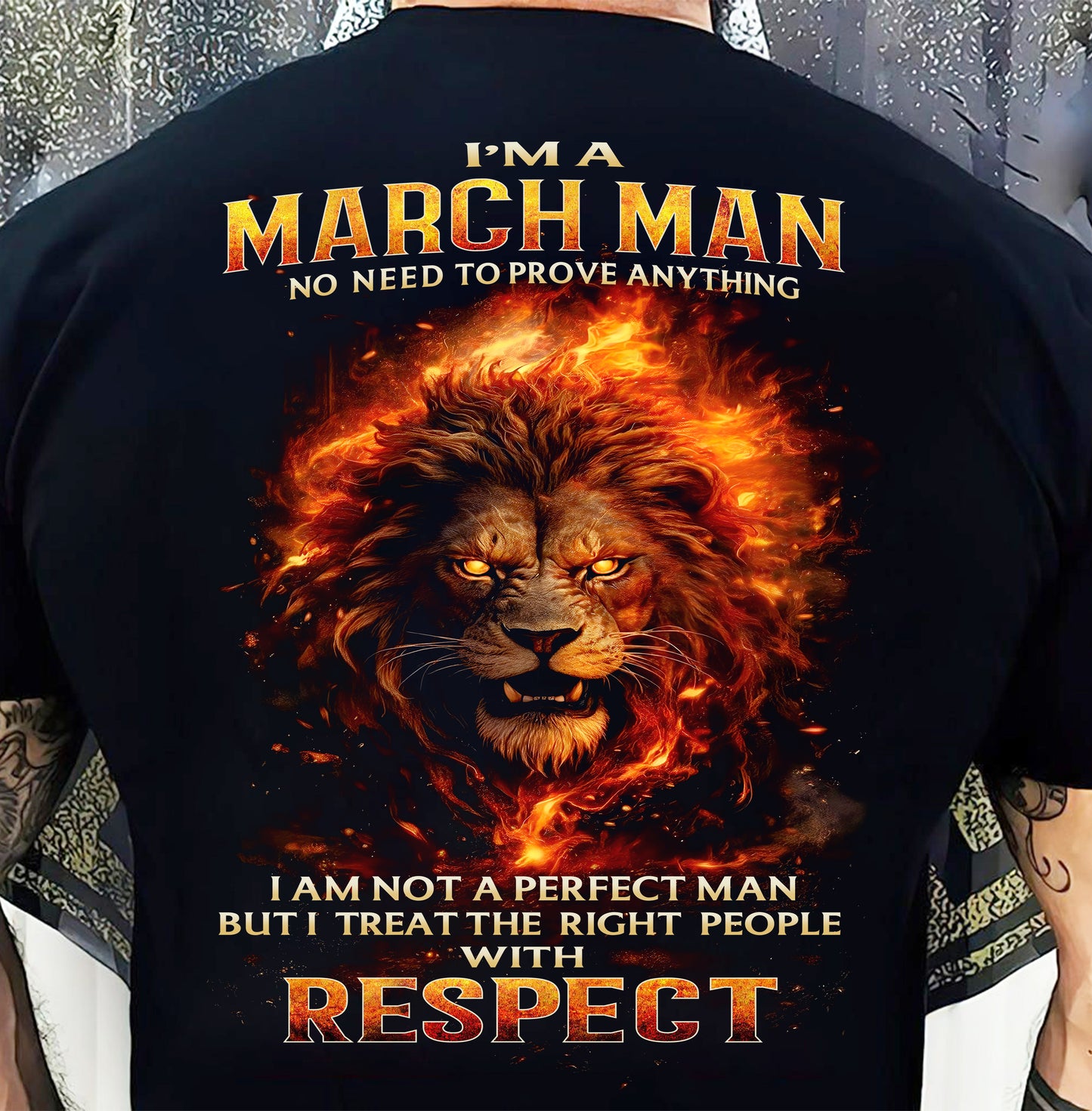 MARCH, NO NEED TO PROVE ANYTHING I AM NOT A PERFECT MAN - SNOW MALE03 (SKU26T-0177-03)
