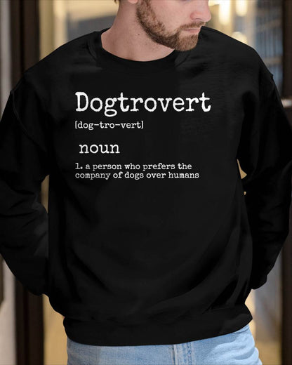 Dogtrovert Definition, Funny Dog Shirts for Women Men, Dog T-Shirt