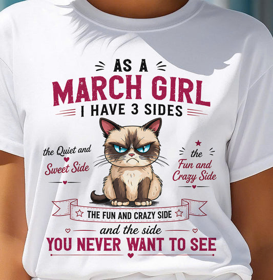 MARCH SHIRT, I HAVE 3 SIDES - SNOW03 (SKU2605-101-03)