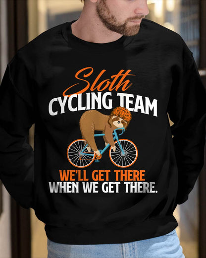 Sloth Cycling Team - Bicycle Cyclist Zookeeper Animal Lover T-Shirt