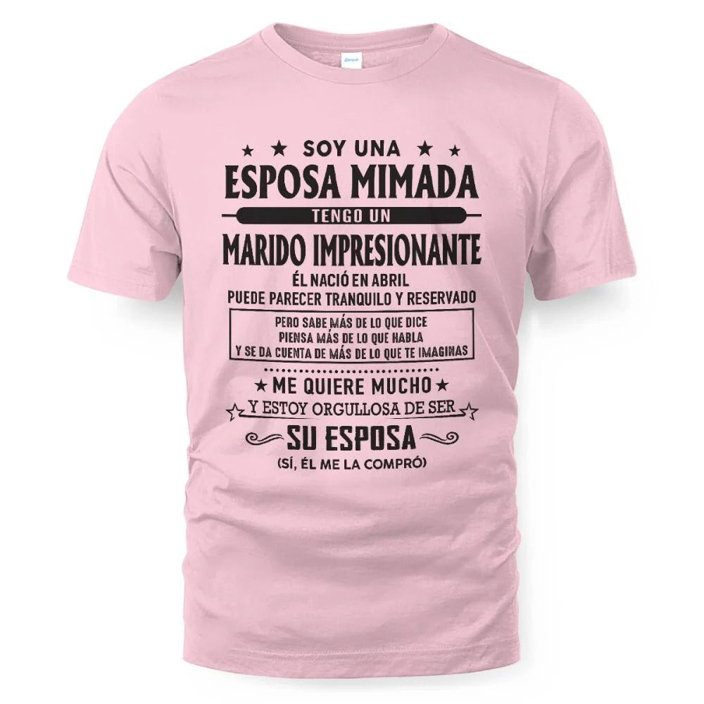 Abril – Esposo increíble nacido en abril – Regalo especial para tu esposa – SNOW04 (SKU03-11-04)